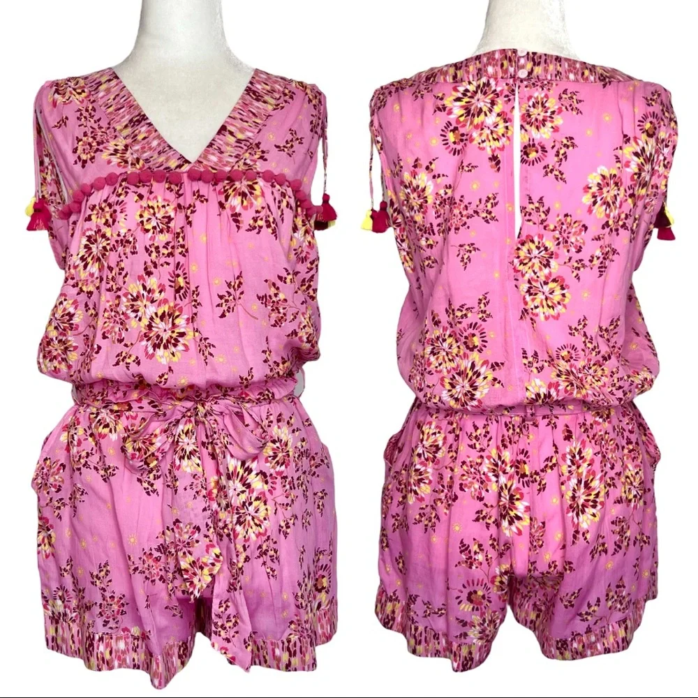 POUPETTE ST BARTH 'Mya' Pom Pom Romper. Size S‎ (8)
